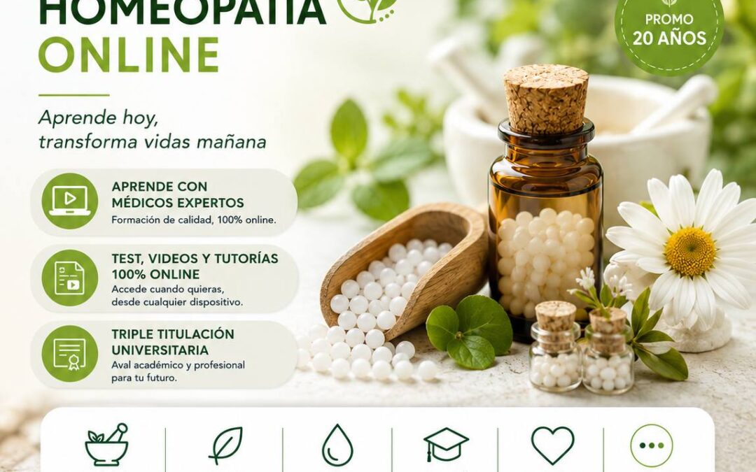 Curso de Homeopatía Online y Presencial en Vigo, Coruña, Santiago y Pontevedra con profesorado nativo y médicos homeópatas internacionales