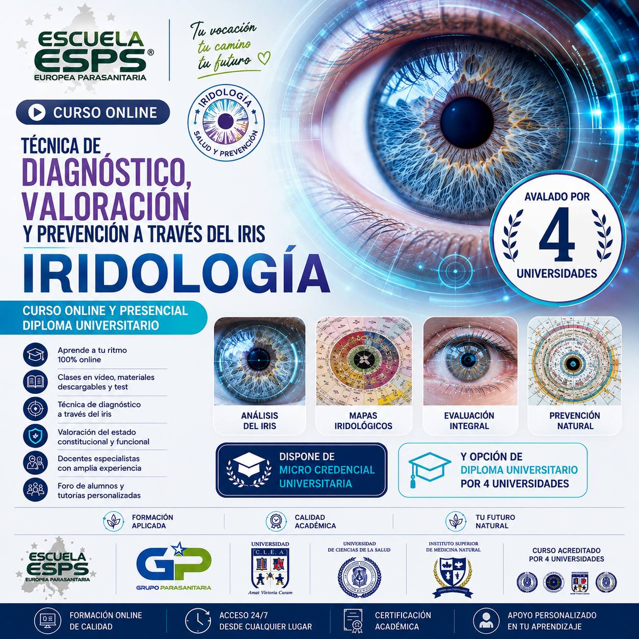 Curso de Iridología | Cursos de Iridología en Galicia