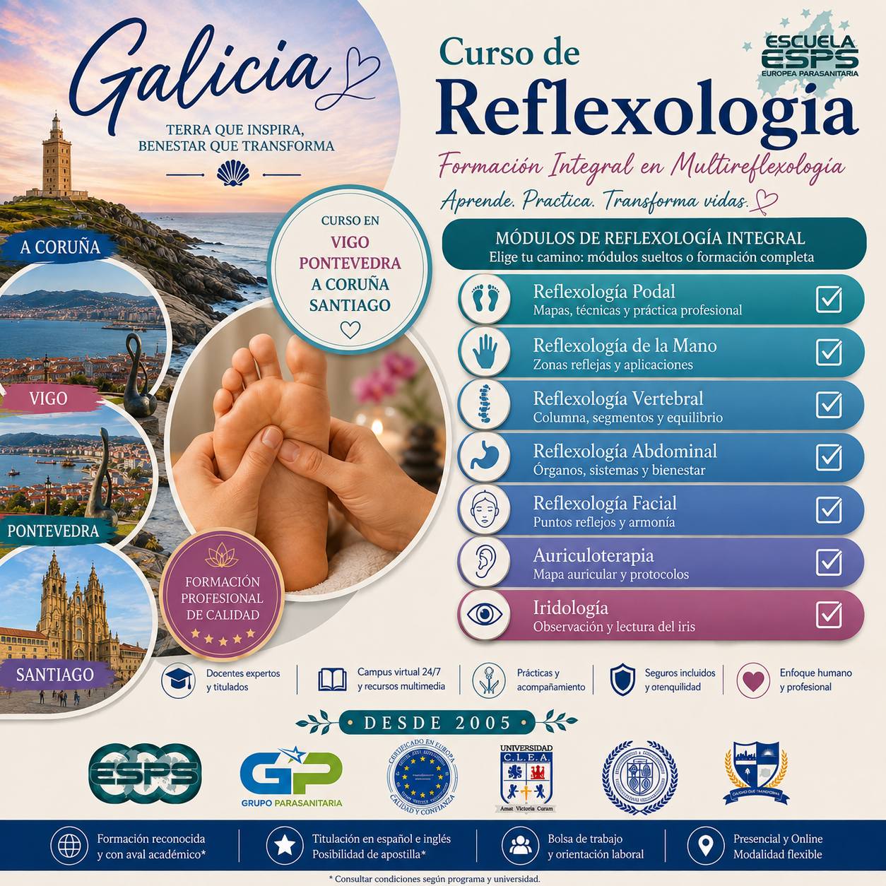 Curso de Reflexología Facial - Cursos en Galicia