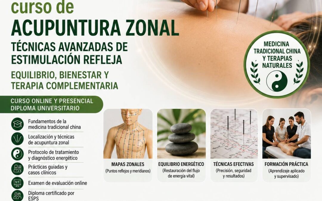 curso de acupuntura zonal. Sedes disponibles: Vigo, A Coruña, Pontevedra, Santiago de Compostela
