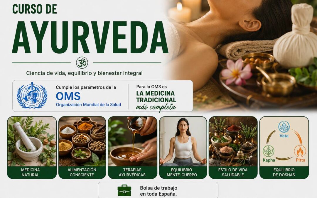 Curso de Ayurveda Online con acceso a profesores nativos de India, campus virtual disponible las 24 horas y la posibilidad de obtener diplomas universitarios.