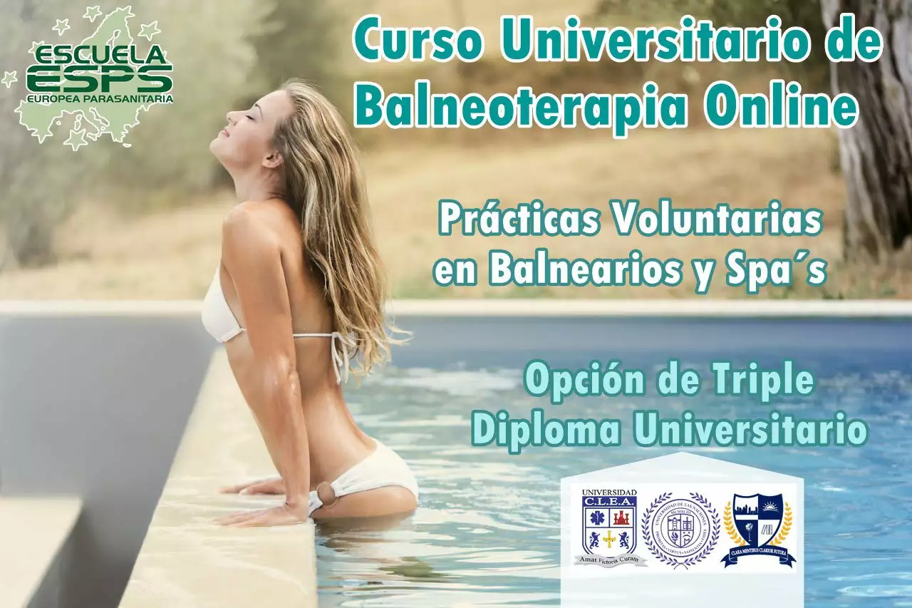 Curso de Balneoterapia Online con prácticas - Cursos en Galicia