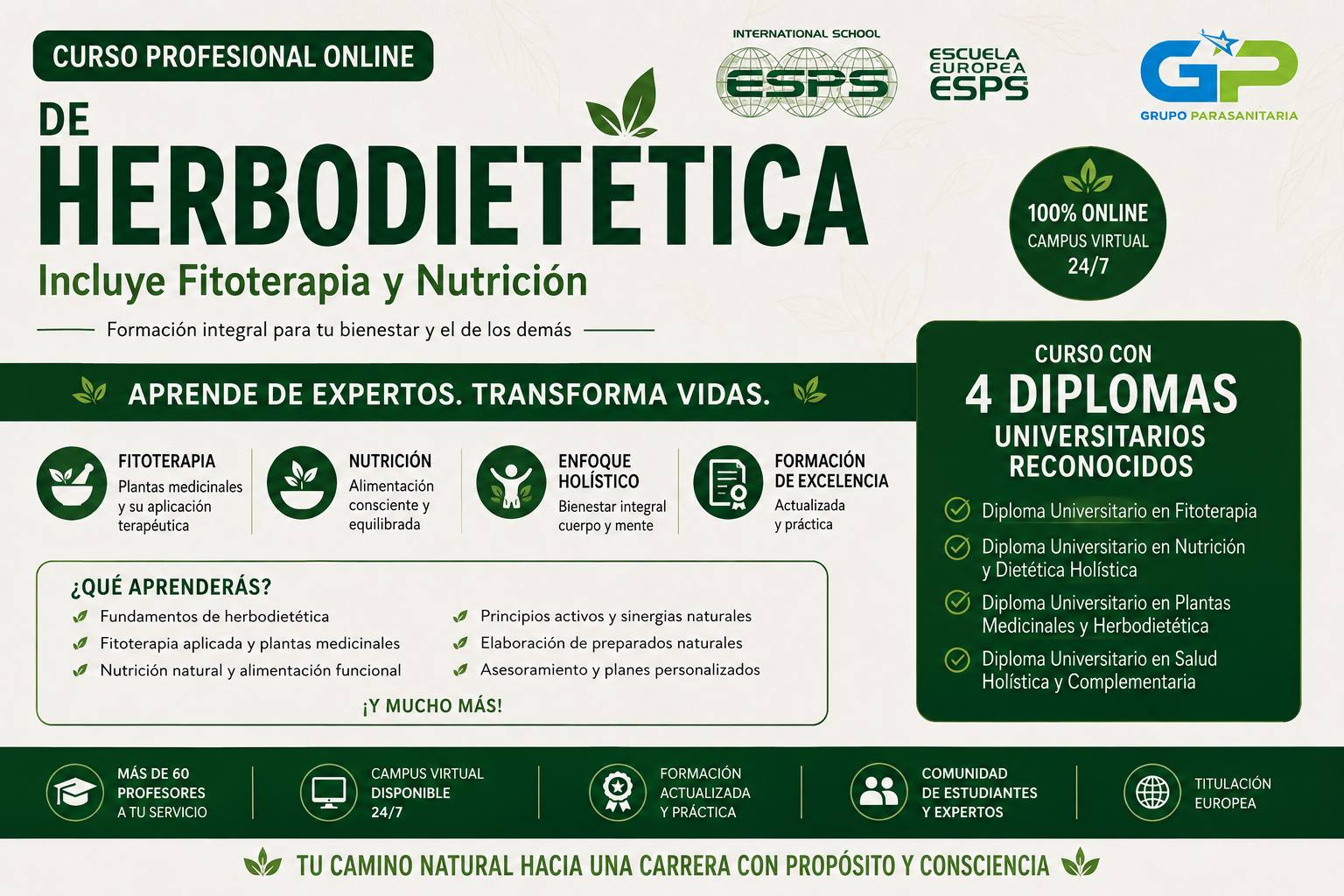 #Curso de Herbodietética Online - Cursos Herbodietética Galicia