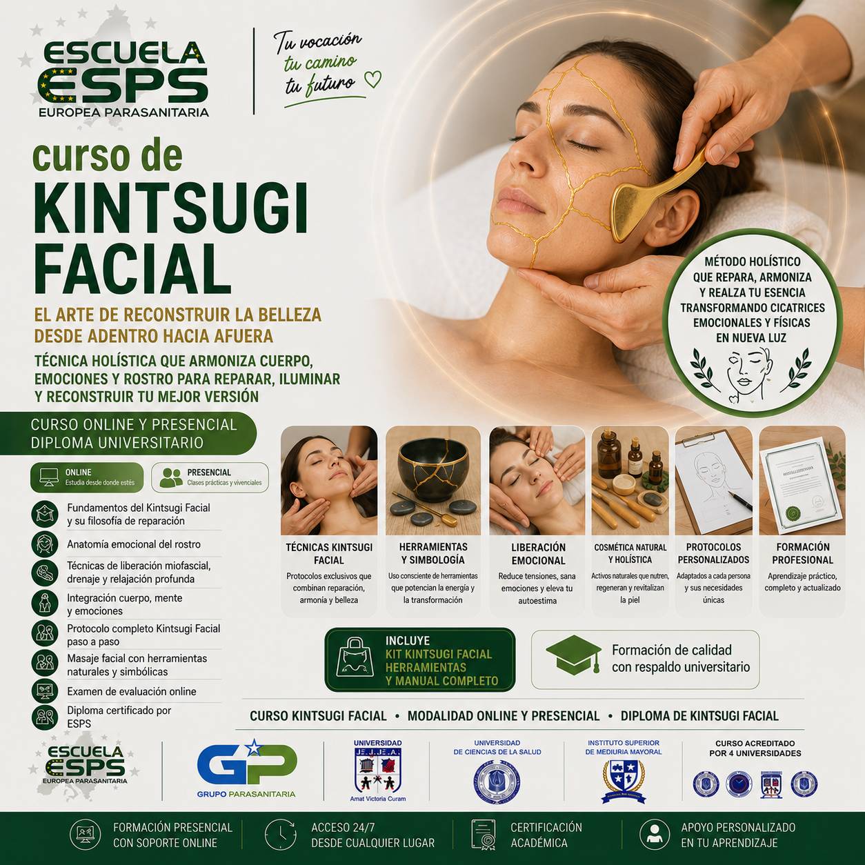 Curso de Kintsugi Facial | Cursos de Terapias Alternativas