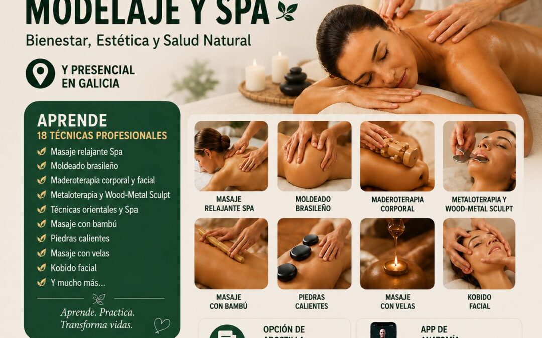 curso de masajes reductores, modelaje y Spa