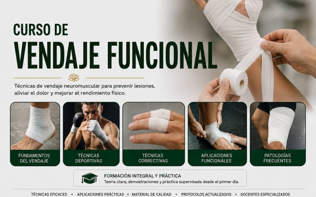 Curso de Vendaje Funcional – Taping en Vigo, A Coruña, Pontevedra, Santiago de Compostela, Lugo, Ferrol y Ourense,